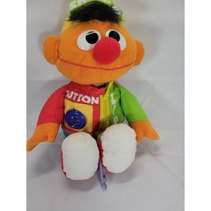 HTF 1995 Vintage Tyco dress up Ernie Plush w cap  Rip Zip Snap Crinkle Tie